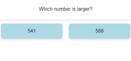 Compare Numbers (find the greater 3 digit number) 