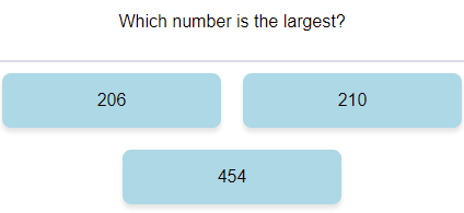 Compare Numbers (find the largest 3 digit number) 