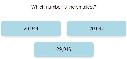 Compare Numbers (find the smallest 5 digit number) 