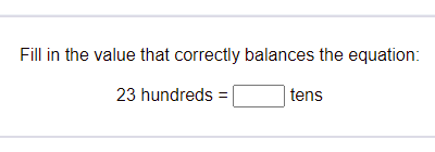 Convert Between Place Values (Hundreds-Tens) 